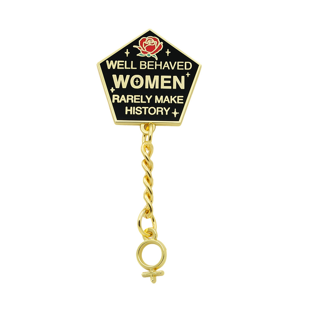 Jewelry Making The Well - 1 Buah Pin Enamel Feminis 