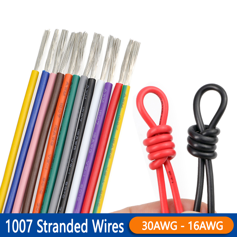 Wire 22 Gauge Copper - Kabel Listrik Multi-Stranded 20/50m 1007 30