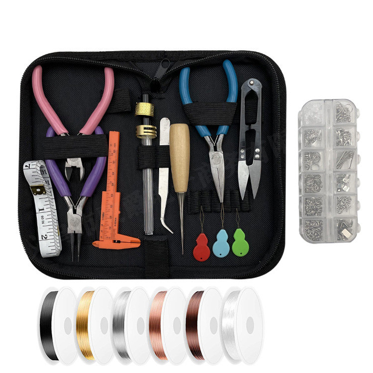 Jewelry Making Pliers Set - Peralatan Pembuatan Perhiasan dengan Tas Penyimpanan,