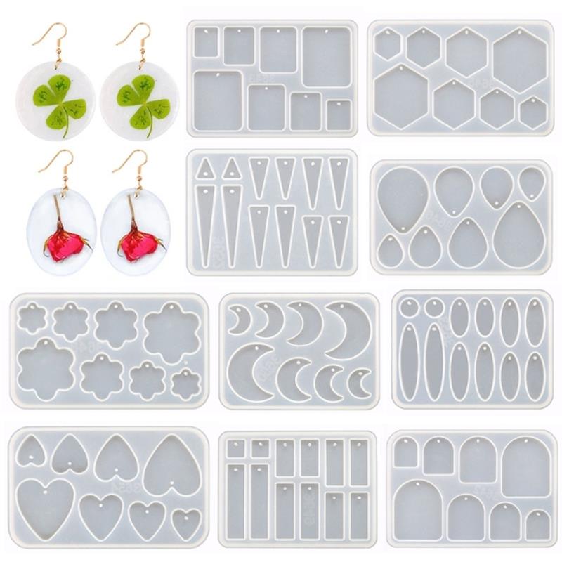 Jewelry Making Tutorials - Anting silikon cetakan anting Resin cetakan