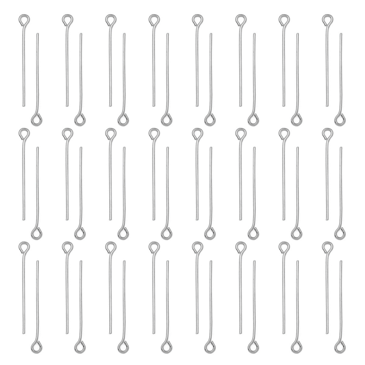 Jewelry Making Articles - 100 Buah/Lot Pin Mata Baja Tahan