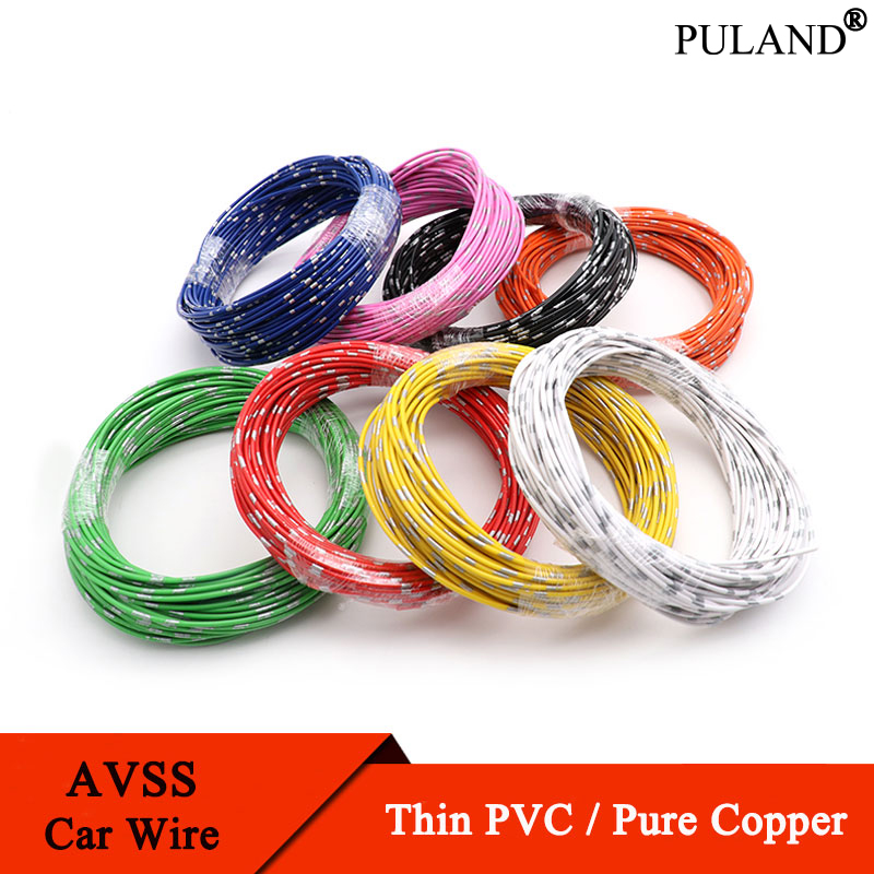 Wire 22 Gauge Copper - Kabel otomotif AVSS, 5 ~ 50m