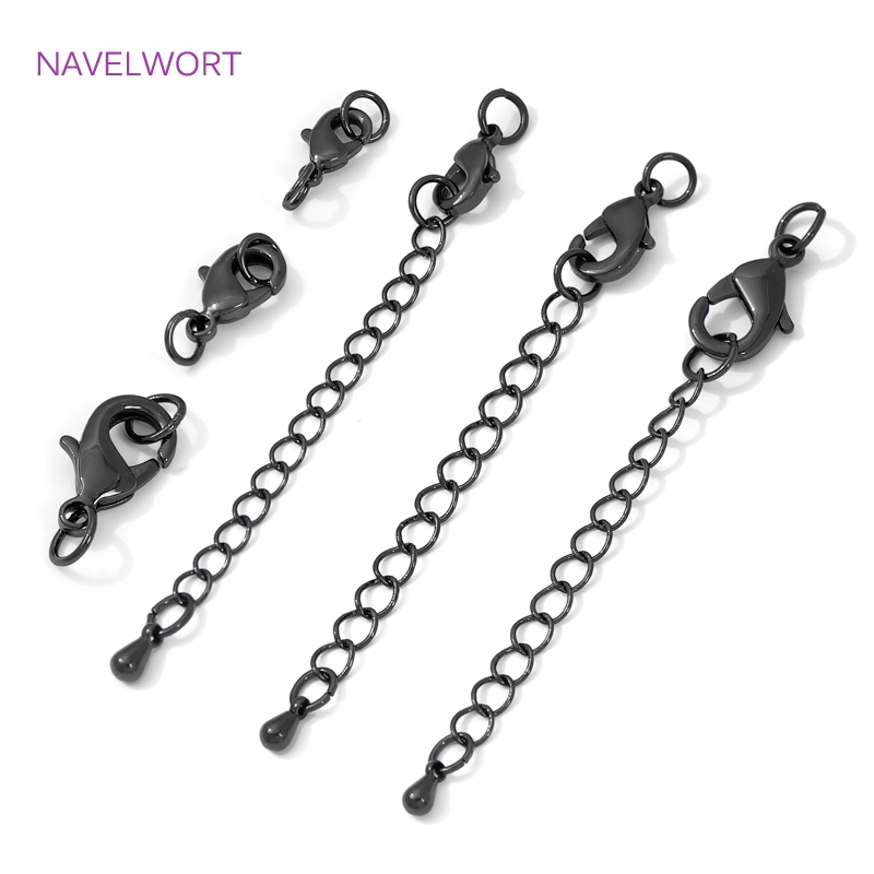 Jewelry Making School - Warna Hitam Kuningan Lobster Gesper &