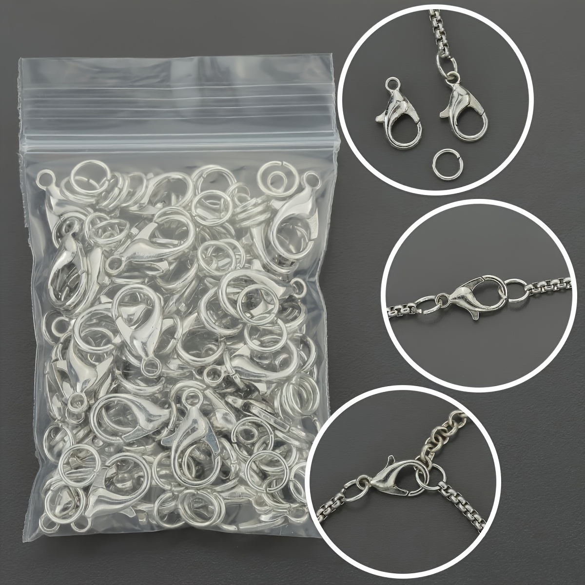 1/2/300 Buah Gesper Lobster Ci - Jewelry Making Articles ulasan dan harga