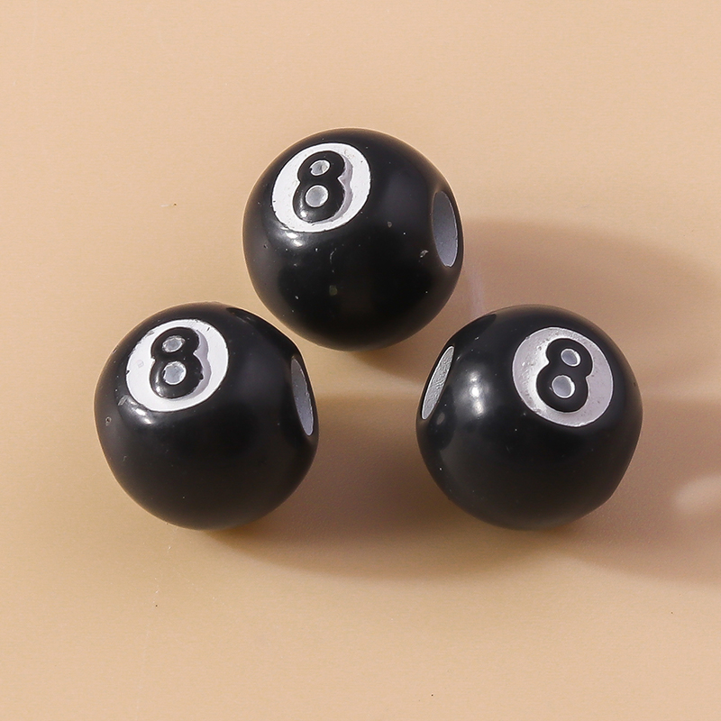 50 buah Resin 3D hitam tanpa 8 - Jewelry Making Table ulasan dan harga