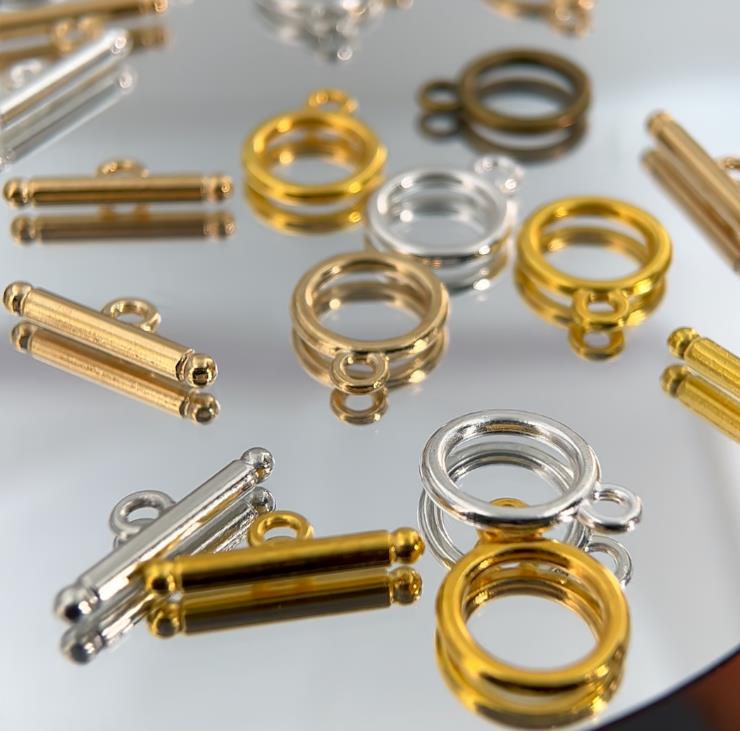 10Set/lot Konektor Kancing Log - Jewelry Making Articles ulasan dan harga
