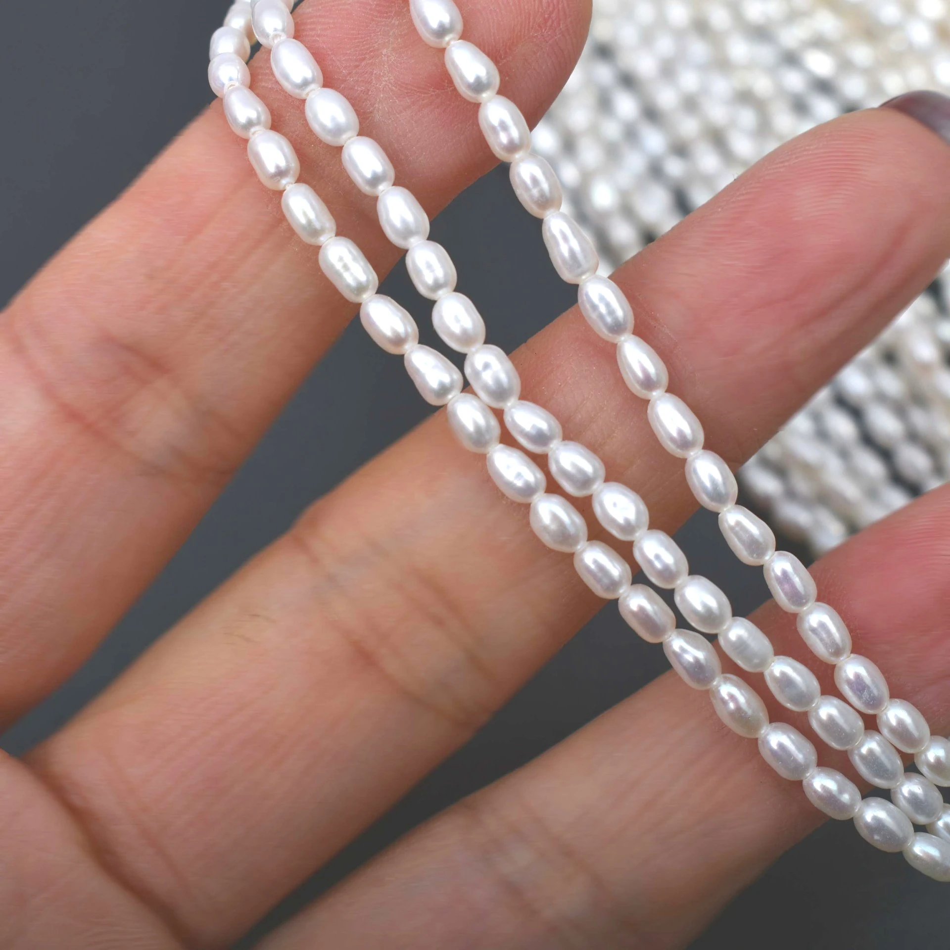 2.5-3Mm 4A Mutiara Beras Putih - Jewelry Making The Well ulasan dan harga
