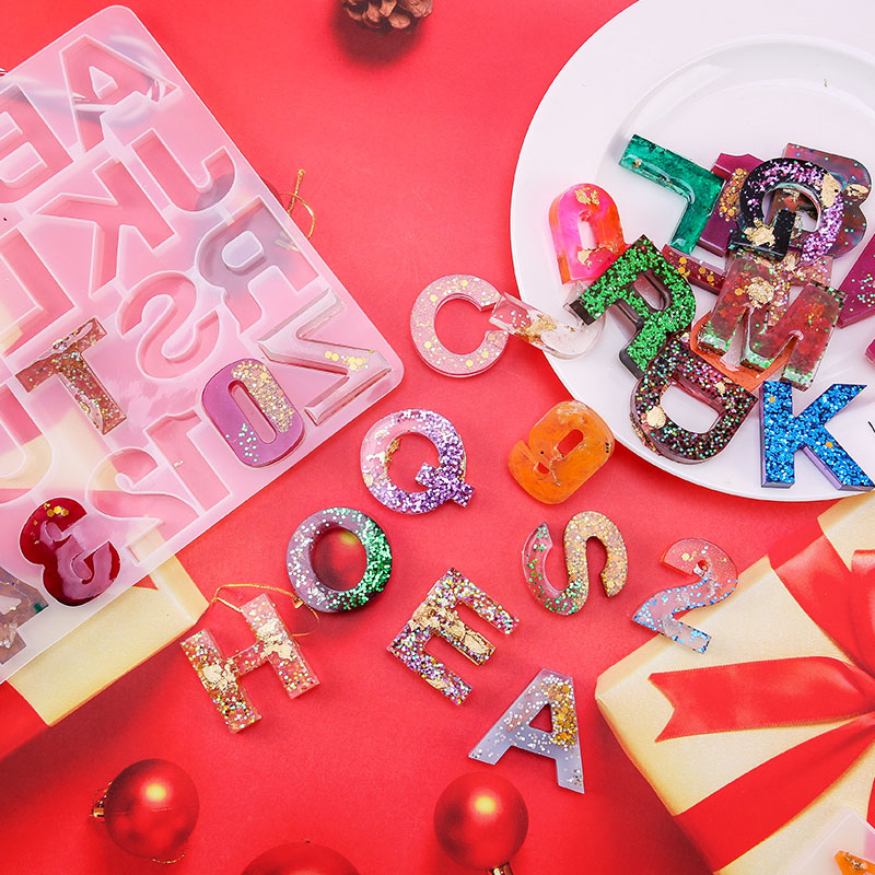 Alfabet Epoksi Resin Cetakan K - Jewelry Making Tutorials ulasan dan harga