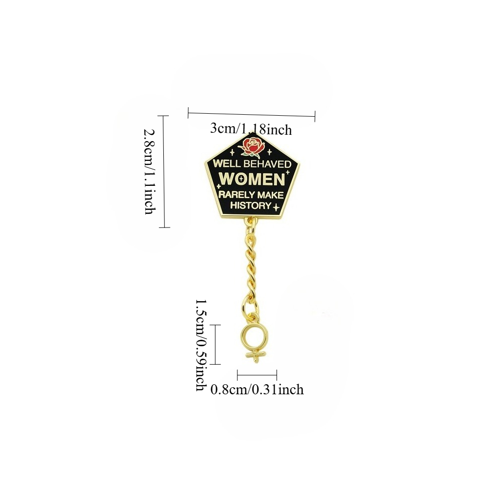 1 Buah Pin Enamel Feminis 