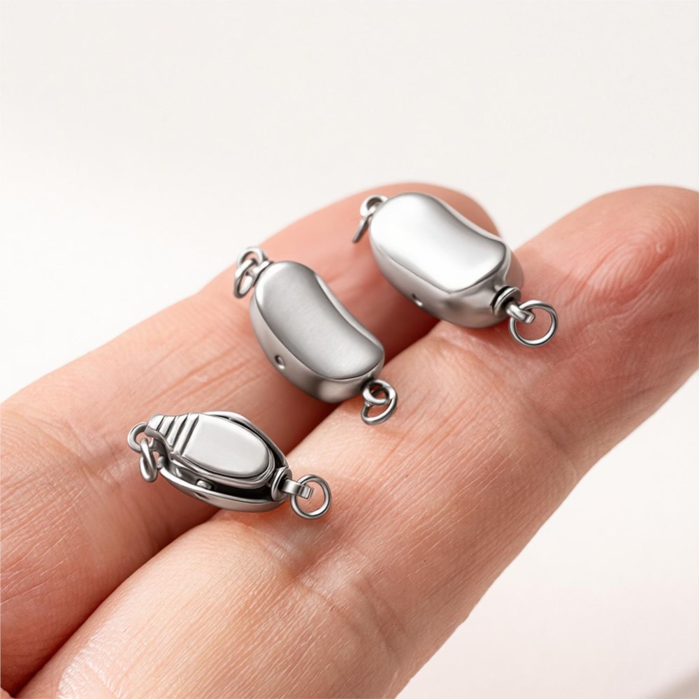 2 Buah Gesper Ujung Baja Tahan - Jewelry Making Accessories ulasan dan harga