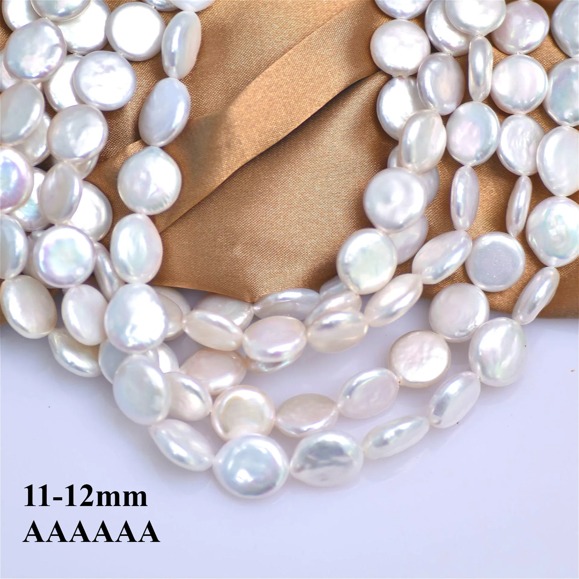 11-12Mm 6A Mutiara Bulat Putih - Jewelry Making The Well ulasan dan harga