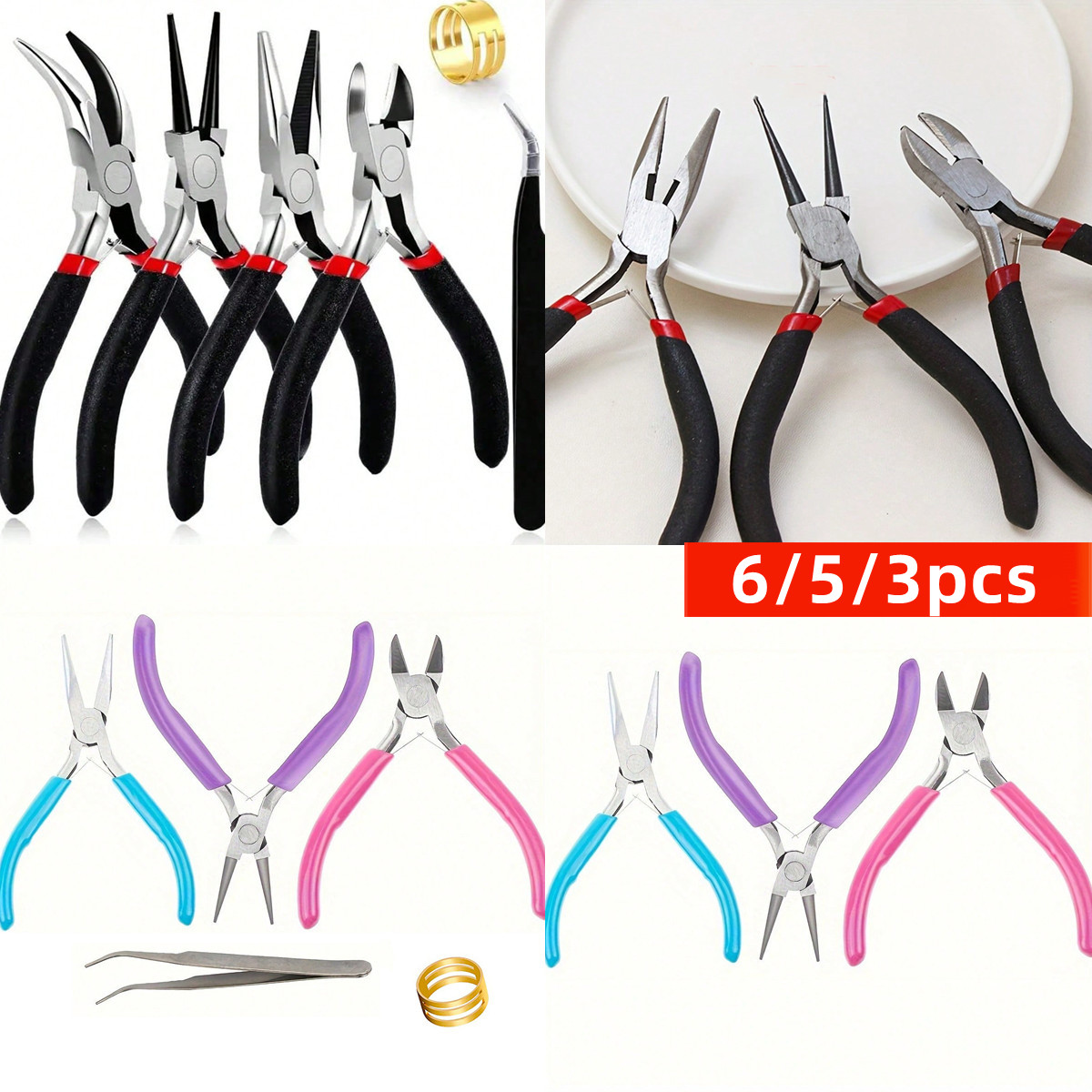 Set Alat Pembuat Perhiasan 6/5 - Jewelry Making Pliers Set ulasan dan harga