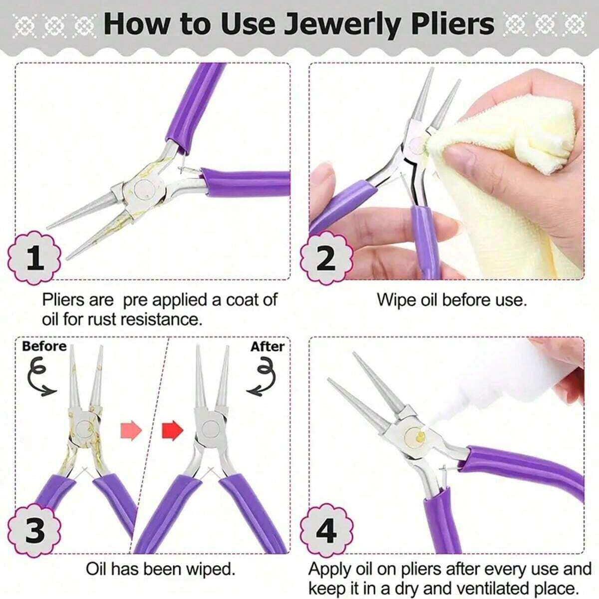 Set Alat Pembuat Perhiasan 6/5 - Jewelry Making Pliers Set ulasan dan harga
