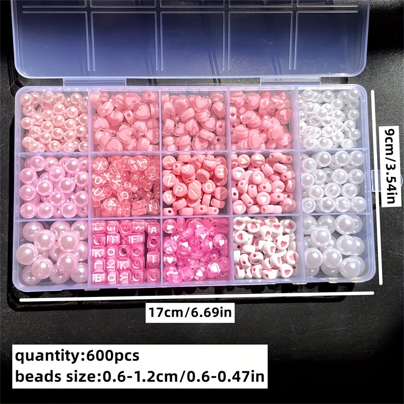 Kotak alfabet merah muda 10 bu - Jewelry Making Tutorials ulasan dan harga