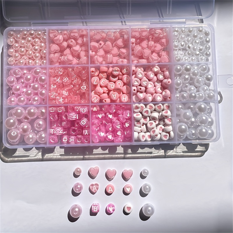 Kotak alfabet merah muda 10 bu - Jewelry Making Tutorials ulasan dan harga