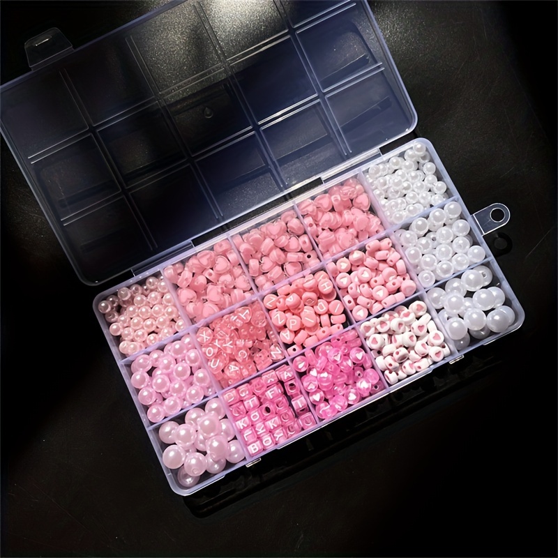 Kotak alfabet merah muda 10 bu - Jewelry Making Tutorials ulasan dan harga