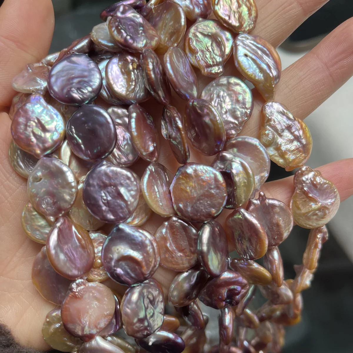 15-16Mm 4A Mutiara Ungu Air Ta - Jewelry Making The Well ulasan dan harga