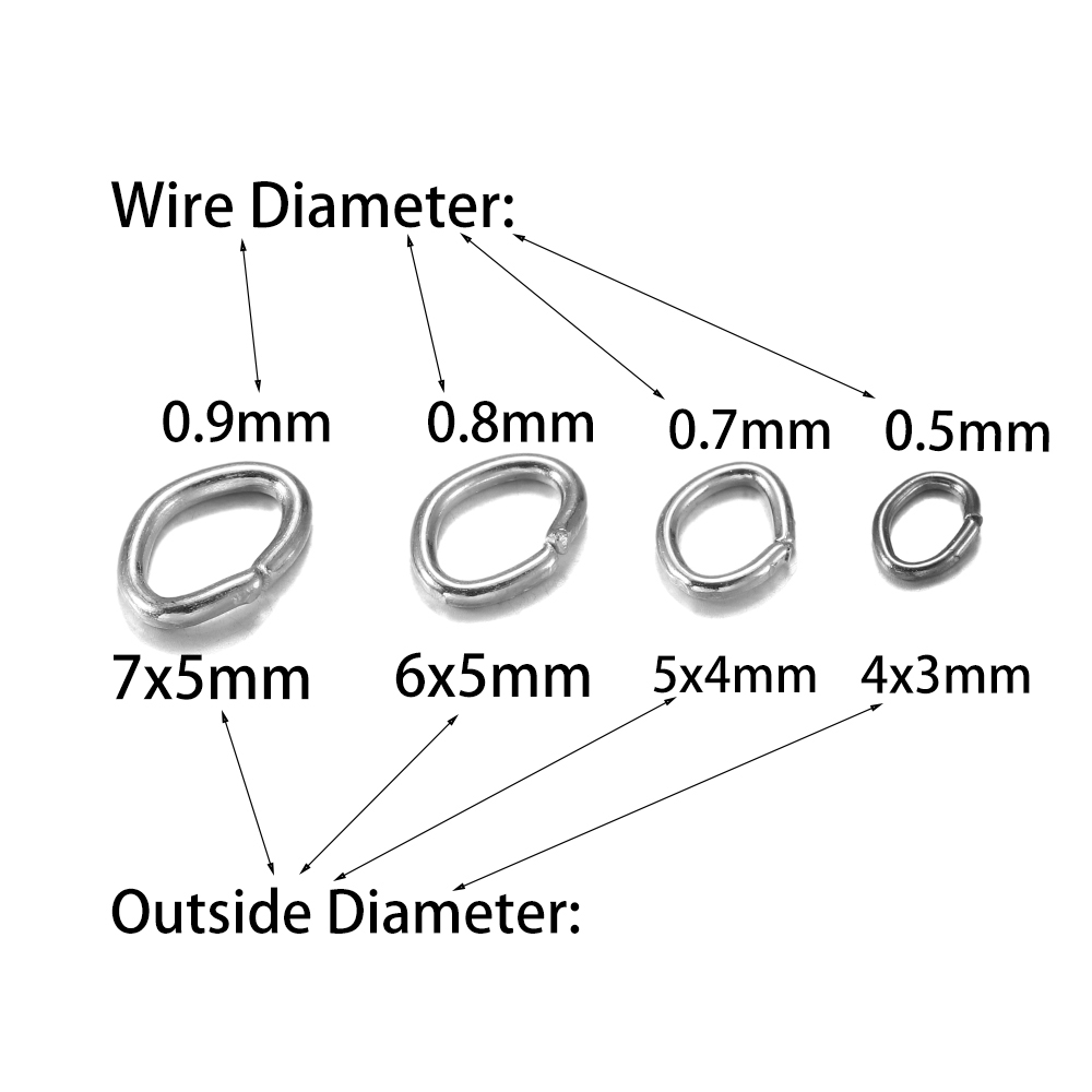 100/300 Buah/Lot 4-8Mm Warna L - Jump Ring Assorted ulasan dan harga