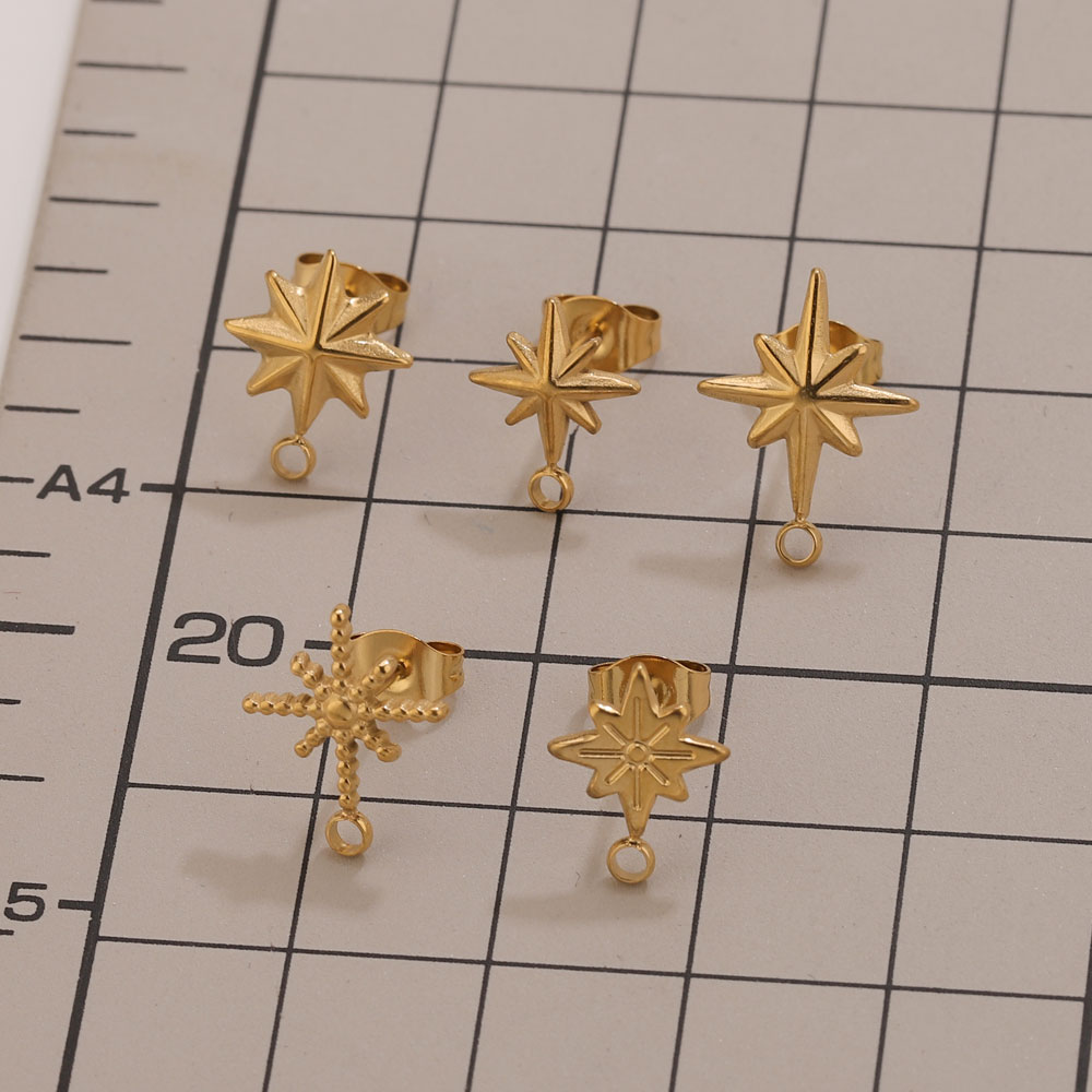 6 pcs Anting-anting Bintang St - Jewelry Making Tutorials ulasan dan harga