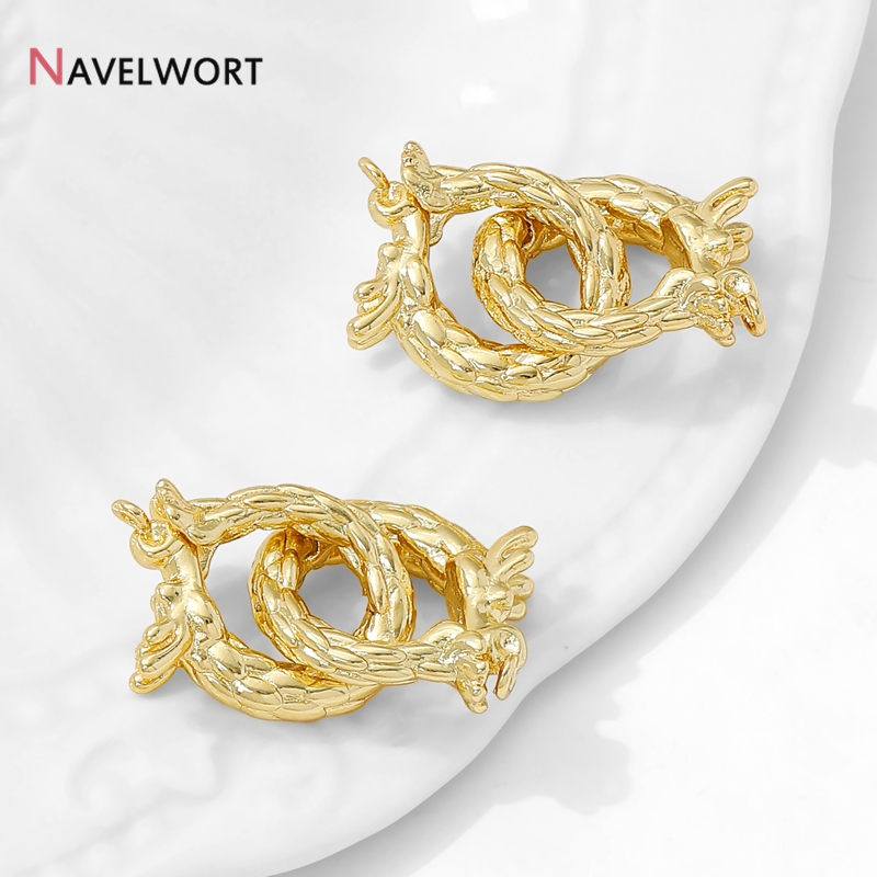 Klip Konektor Berbentuk Naga B - Jewelry Making Articles ulasan dan harga