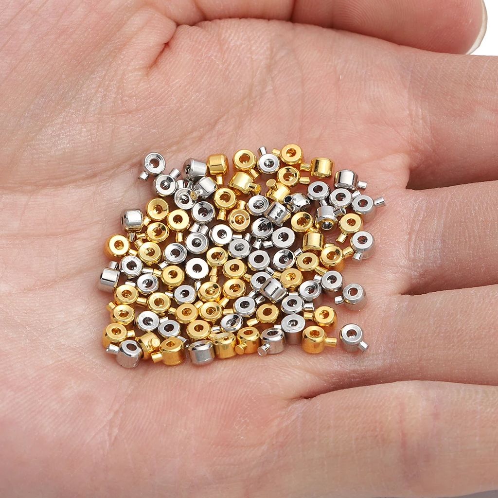 10 buah/lot Stopper pemosisian - Jewelry Making Education ulasan dan harga