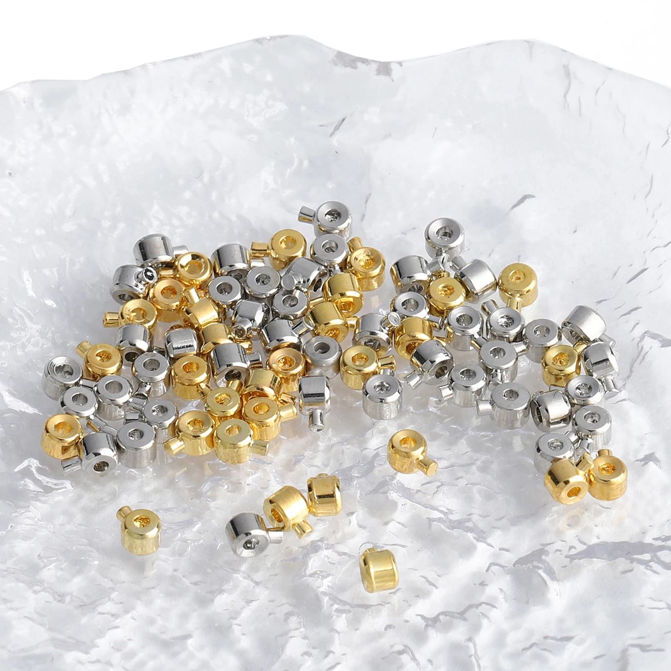 10 buah/lot Stopper pemosisian - Jewelry Making Education ulasan dan harga