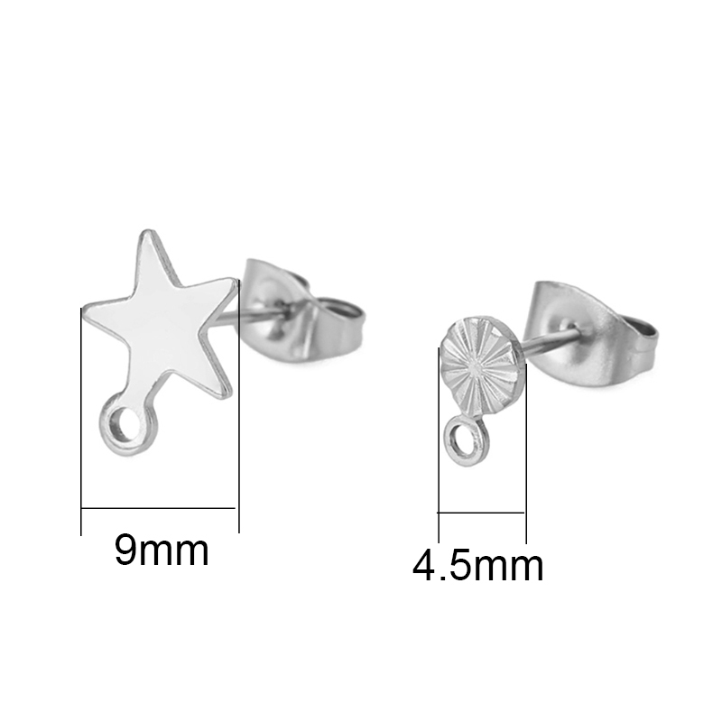 20 pcs Anting-anting Stud Baja - Jewelry Making School ulasan dan harga