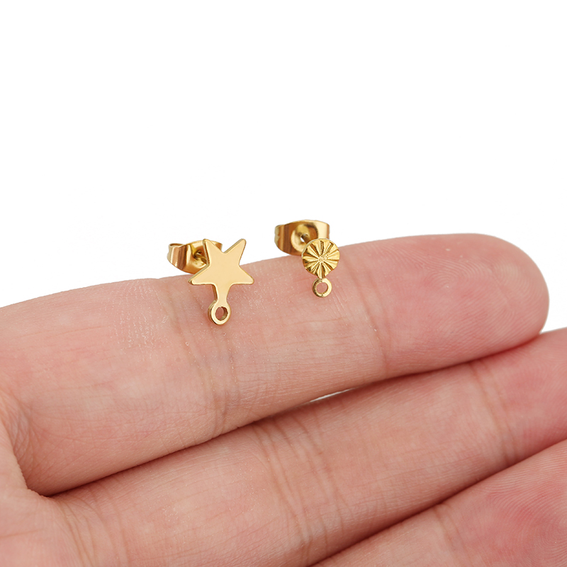 20 pcs Anting-anting Stud Baja - Jewelry Making School ulasan dan harga