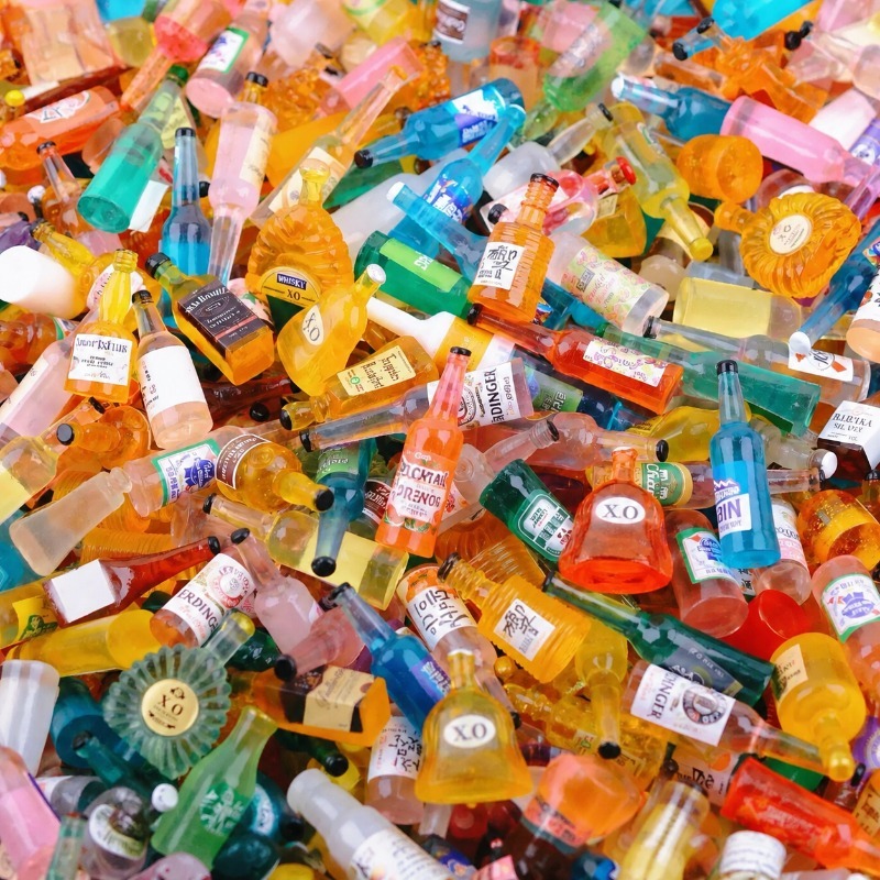 Ornamen Resin Botol Anggur Min - Jewelry Making Accessories ulasan dan harga