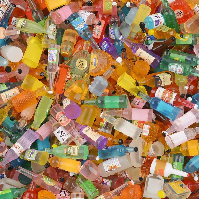 Ornamen Resin Botol Anggur Min - Jewelry Making Accessories ulasan dan harga