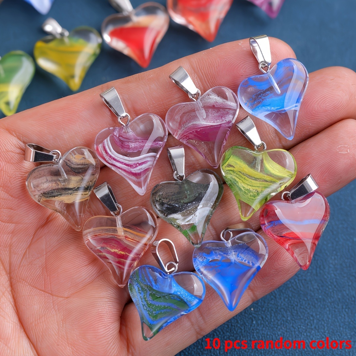 10 buah liontin kristal kaca b - Jewelry Making The Well ulasan dan harga