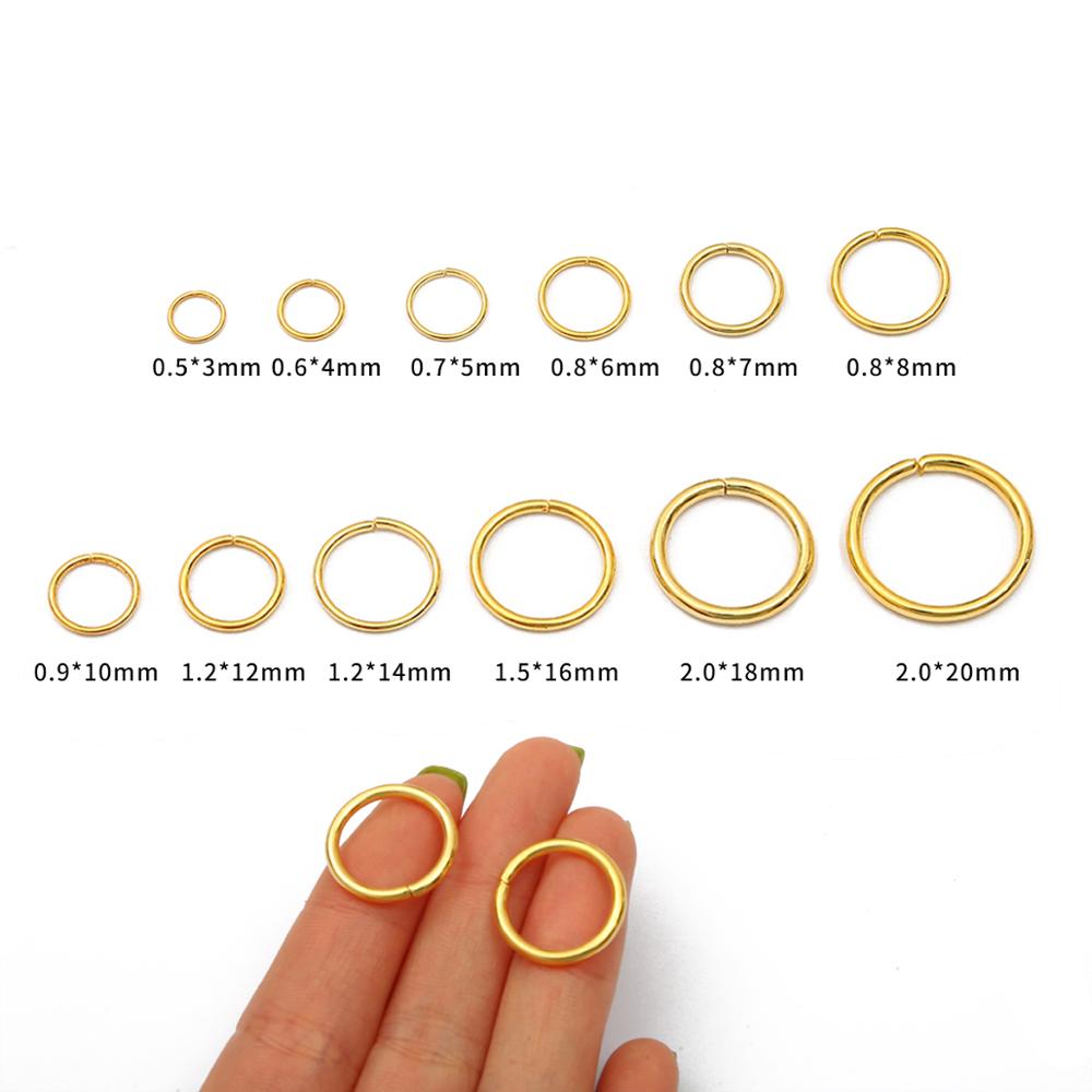 50-500 buah 3-18mm Loop Key Sp - Jump Ring Assorted ulasan dan harga