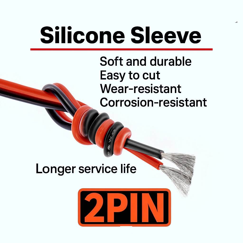 Kabel Silikon Hitam Merah 2 Pi - Wire 22 Gauge Copper ulasan dan harga