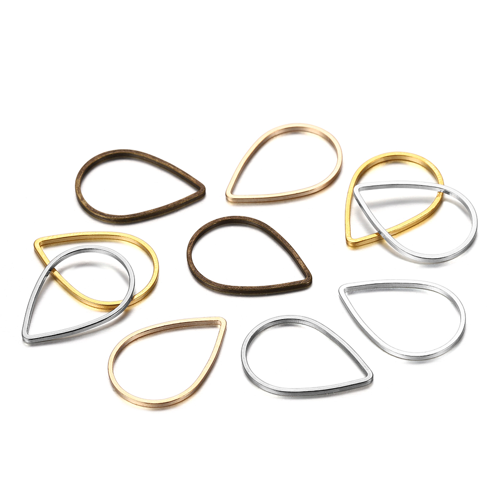 30 buah/lot bentuk tetesan air - Jump Ring Assorted ulasan dan harga