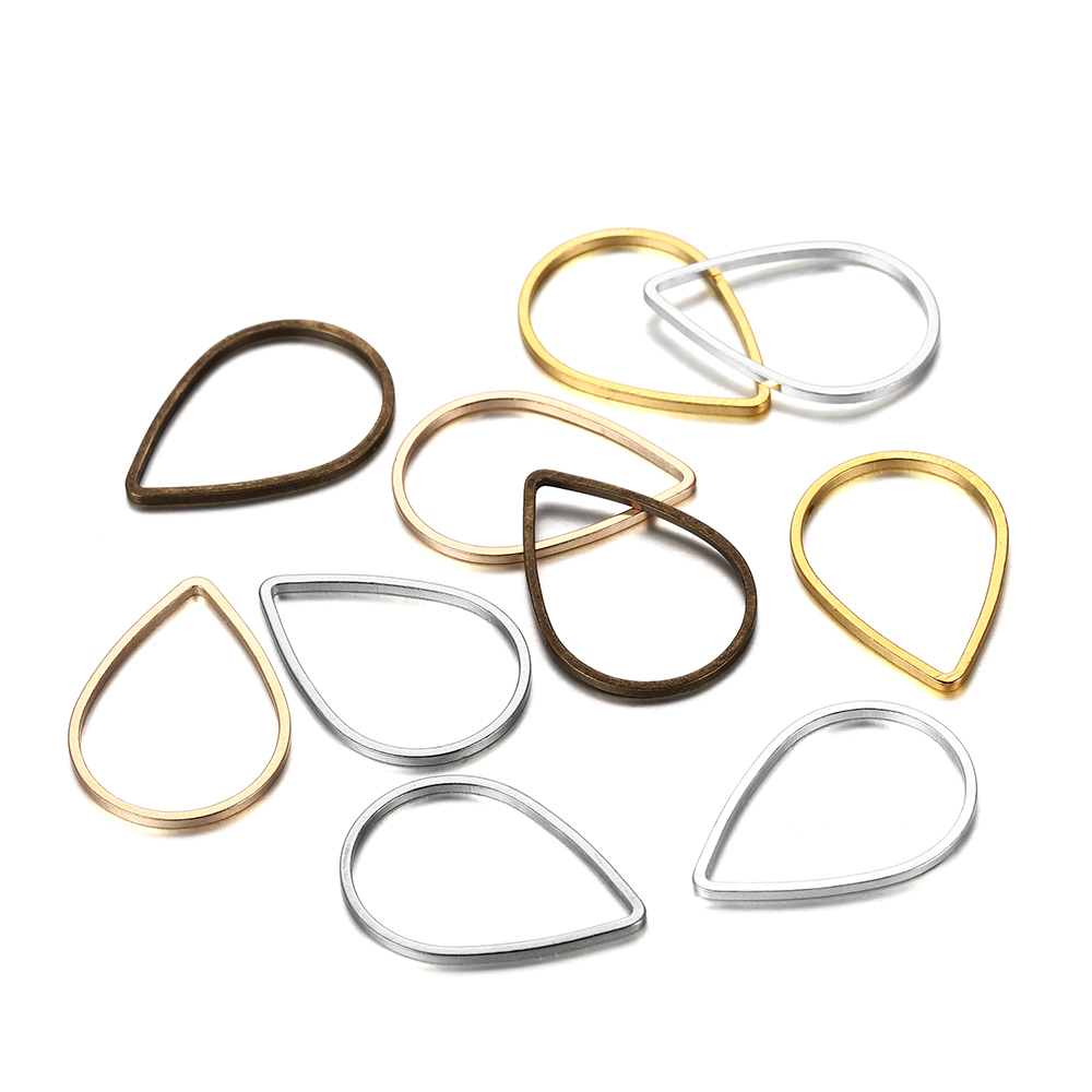 30 buah/lot bentuk tetesan air - Jump Ring Assorted ulasan dan harga