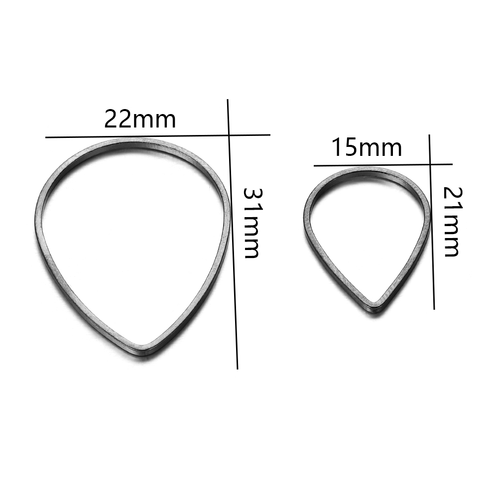 30 buah/lot bentuk tetesan air - Jump Ring Assorted ulasan dan harga