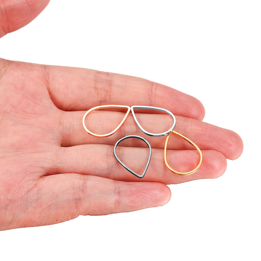 30 buah/lot bentuk tetesan air - Jump Ring Assorted ulasan dan harga