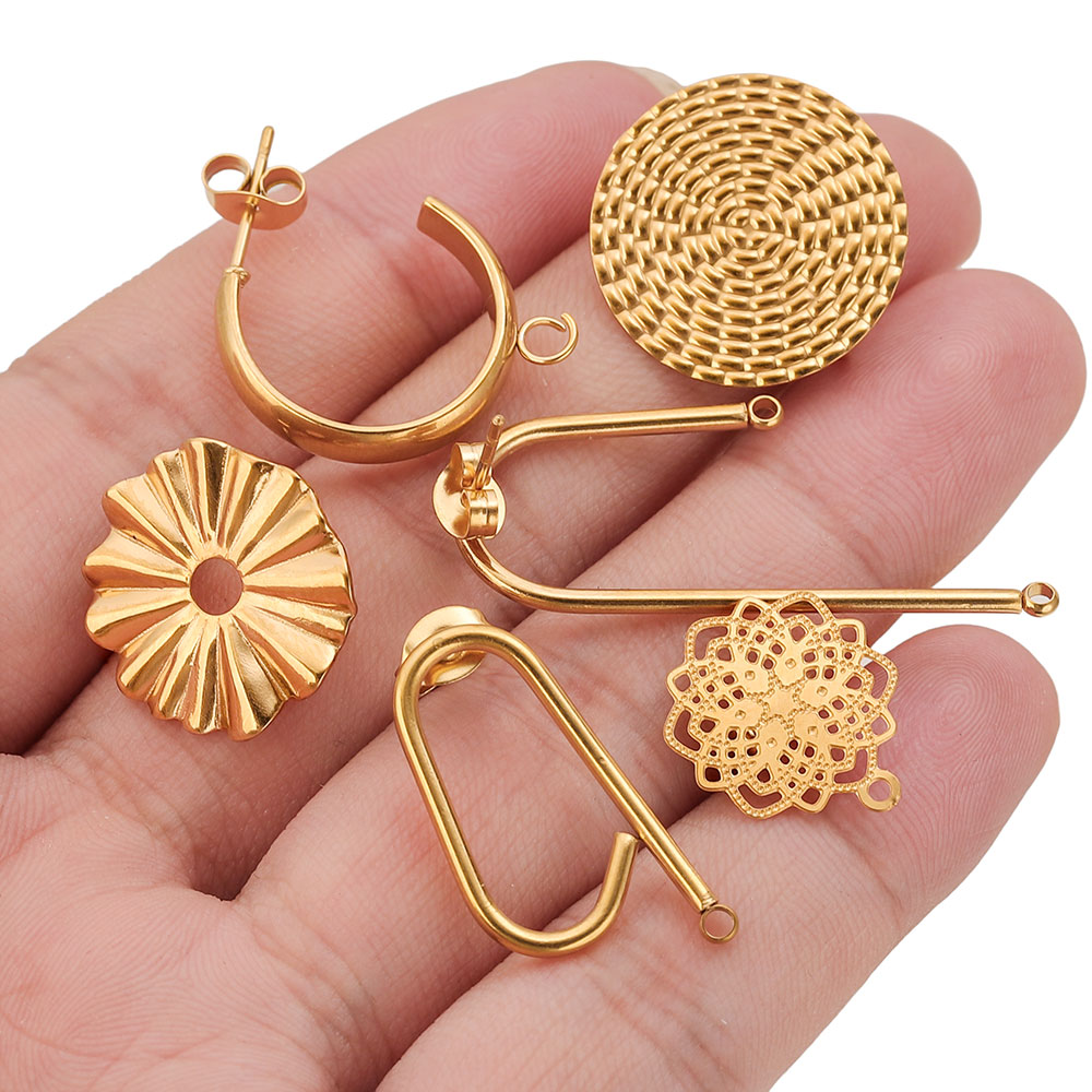 10pcs Anting Baja Tahan Karat  - Jewelry Making Soldering Kit ulasan dan harga