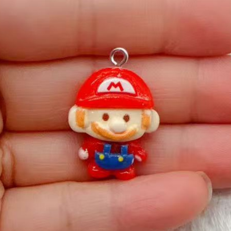 10 buah liontin kartun resin,  - Jewelry Making Accessories ulasan dan harga