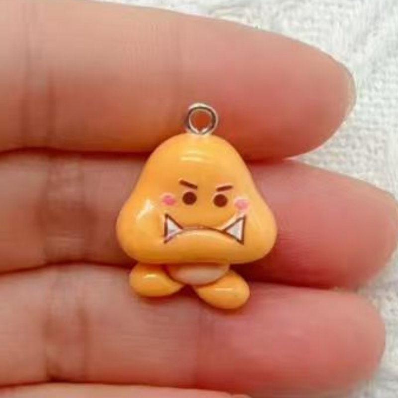 10 buah liontin kartun resin,  - Jewelry Making Accessories ulasan dan harga