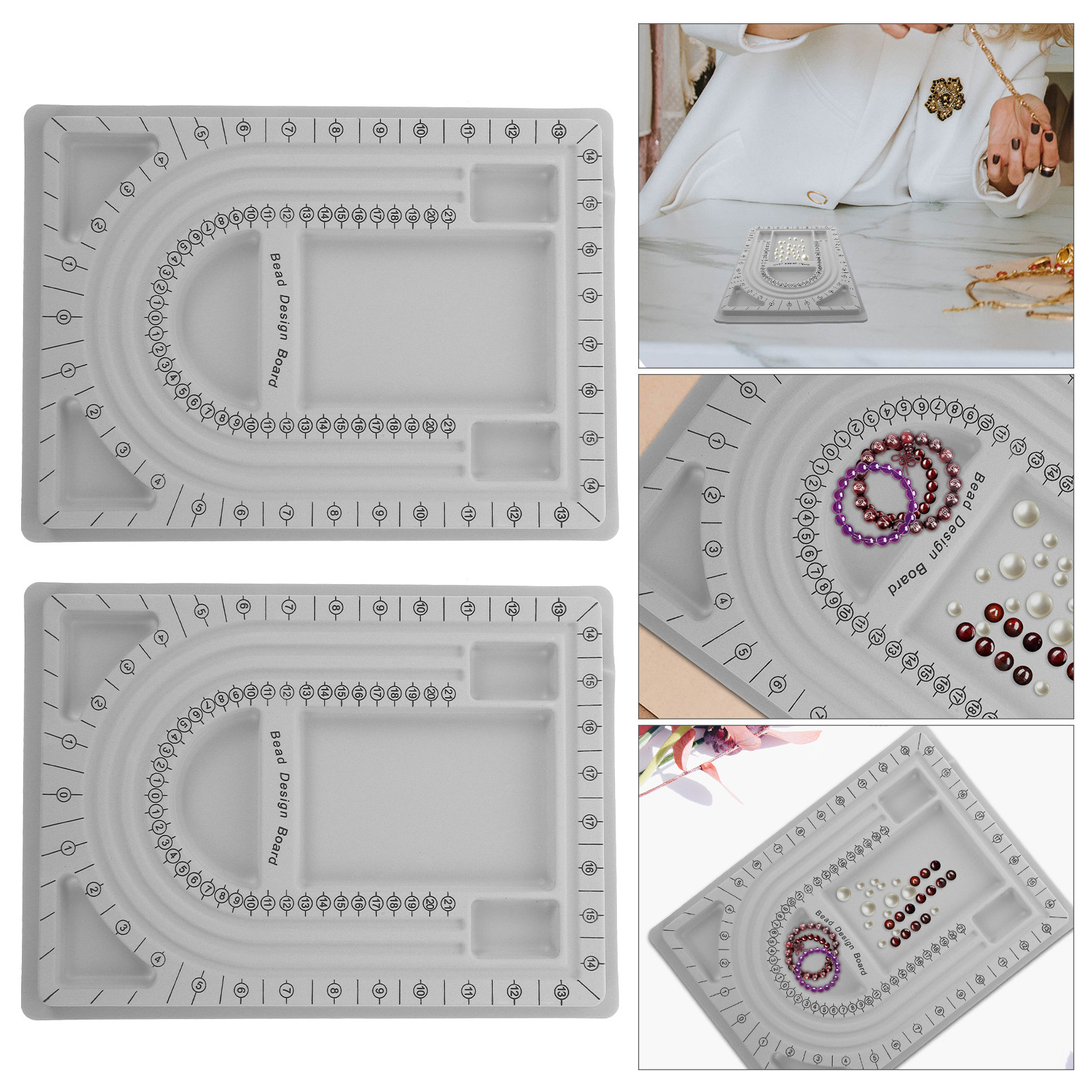 2 Buah Papan Desain Manik-Mani - Jewelry Making Accessories ulasan dan harga