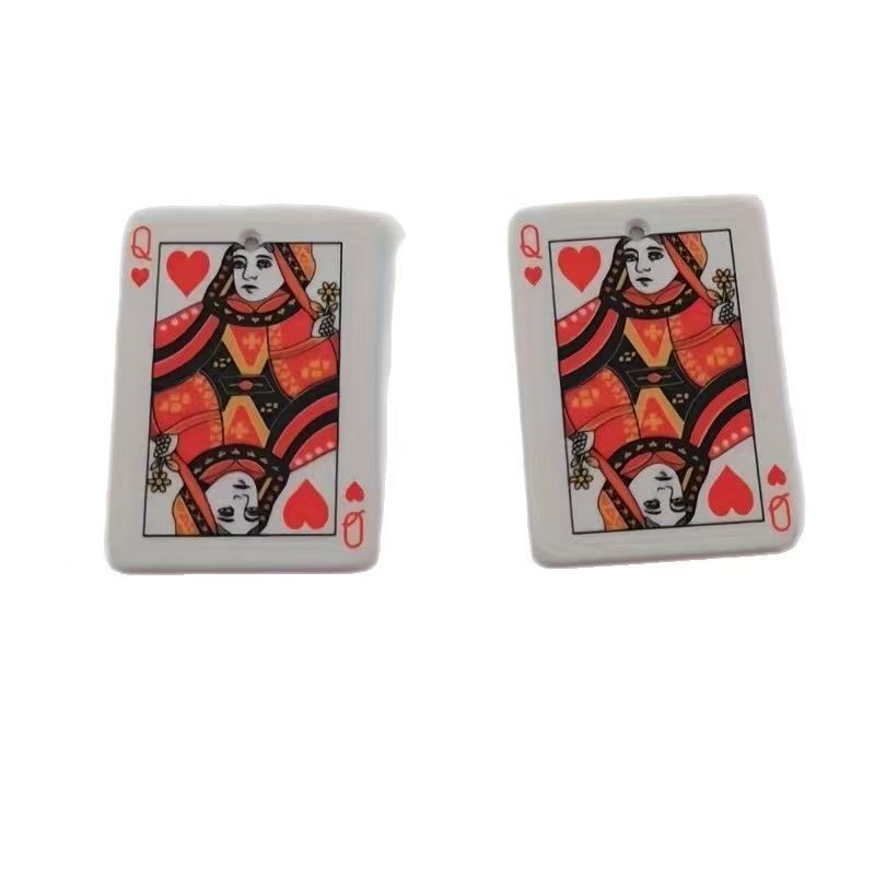 10 buah liontin poker simulasi - Jewelry Making Accessories ulasan dan harga