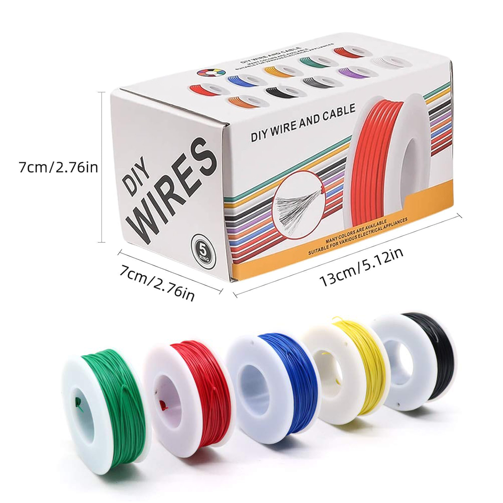 20-24AWG Kawat Listrik Kabel S - Wire 22 Gauge Copper ulasan dan harga