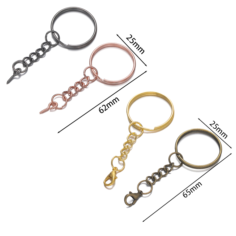 10pcs/Lot 25mm Gantungan Kunci - Jewelry Making Articles ulasan dan harga
