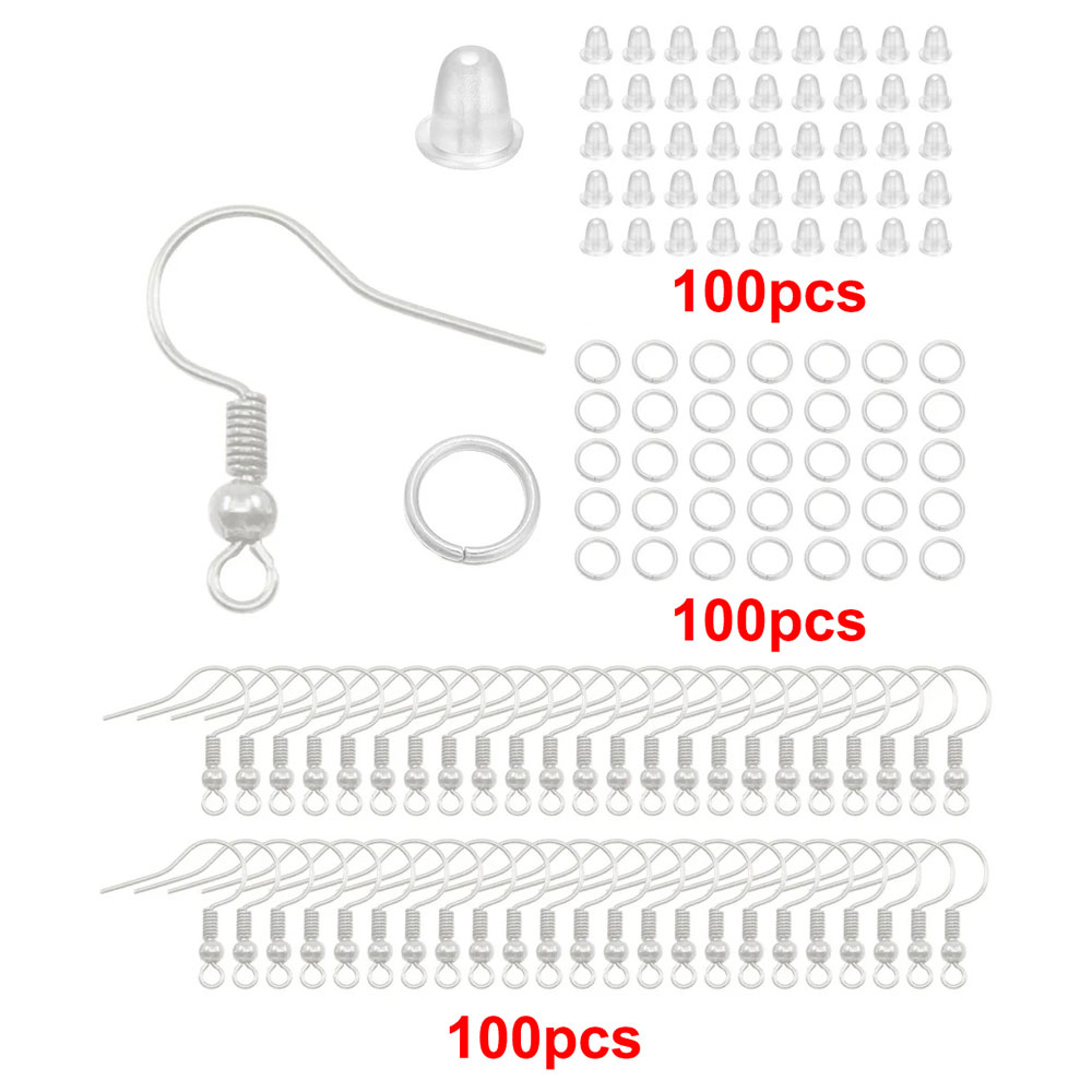 300pcs Kit Pengait Anting Hipo - Jump Ring Assorted ulasan dan harga